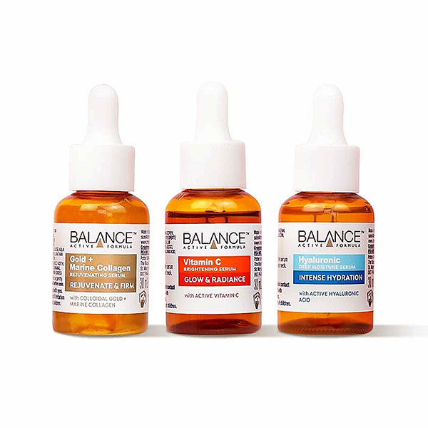 پک 3 عددی سرم پوستی بالانس مدل Balance active formula the mighty 3 serum set