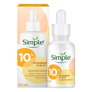 سرم ویتامین C سیمپل مدل Booster serum حجم 30میل Simple serum vitamin C،E،F