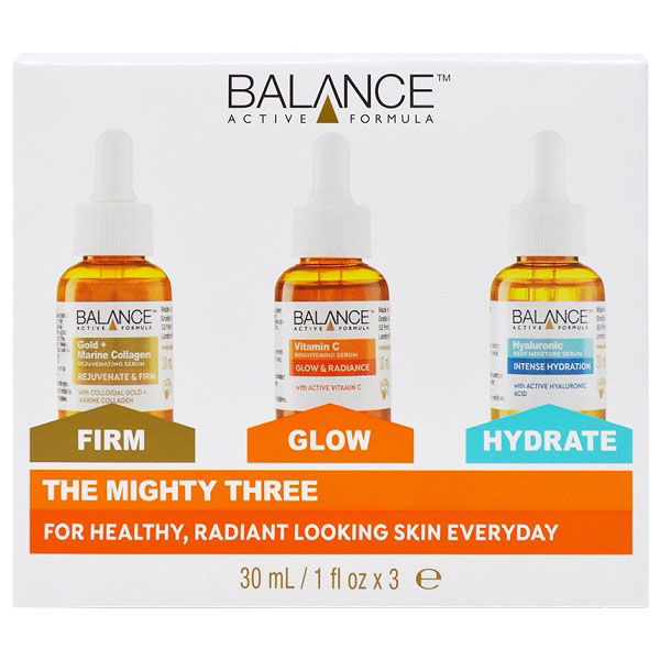 پک 3 عددی سرم پوستی بالانس مدل Balance active formula the mighty 3 serum set - Image 4