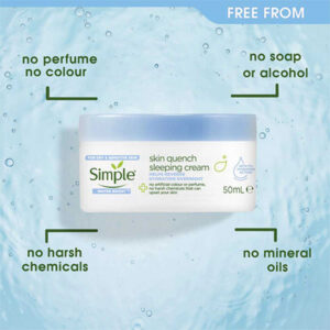 کرم شب مرطوب کننده و آبرسان سیمپل WATER BOOST SIMPLE حجم 50 میل