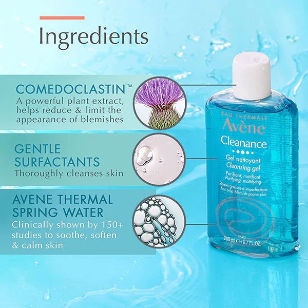 ژل شستشوی صورت اون Avene مدل Cleanance حجم 200 میل - Image 4