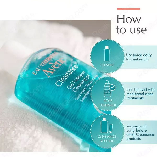 ژل شستشوی صورت اون Avene مدل Cleanance حجم 200 میل - Image 2