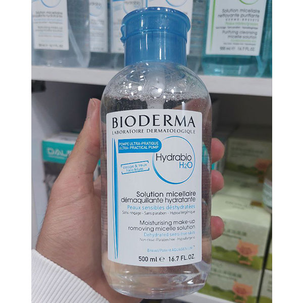 میسلار واتر آبرسان بایودرما مدل Hydrabio H2O حجم ۵۰۰ میل - Image 4
