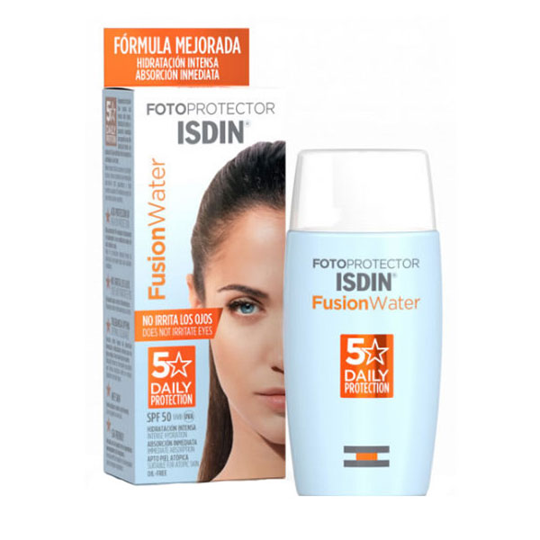 ضد آفتاب فیوژن واتر spf50 ایزدین بی رنگ 50 میل