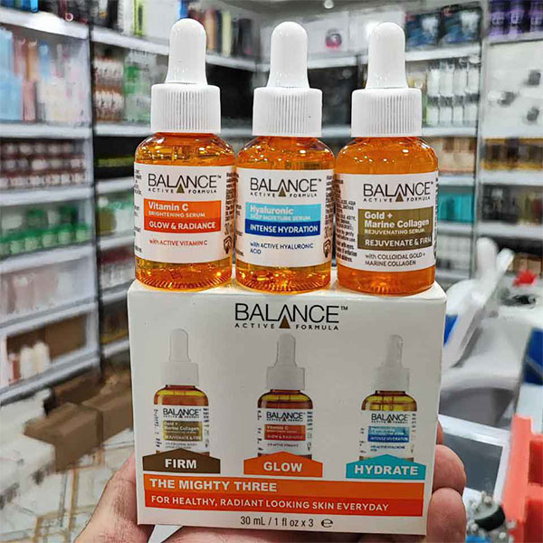 پک 3 عددی سرم پوستی بالانس مدل Balance active formula the mighty 3 serum set - Image 3